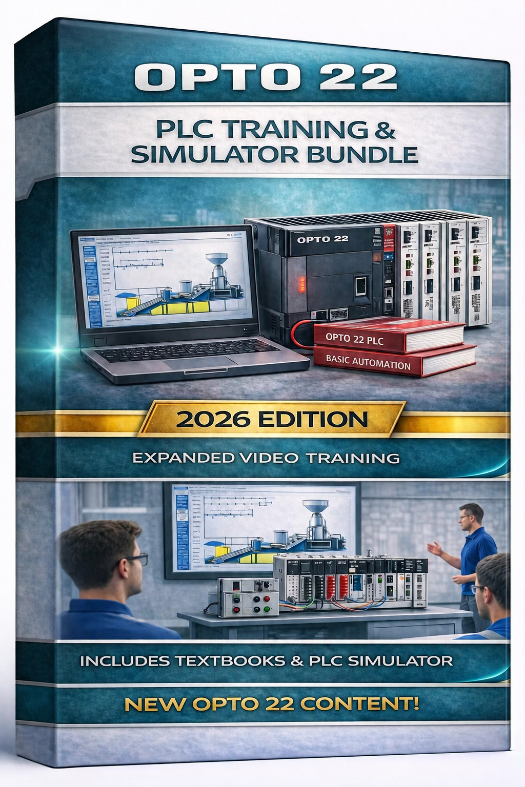 OPTO22 PLC  VIDEO TRAINING COURSE | SIMULATOR  | 2026 EDITION | LINK