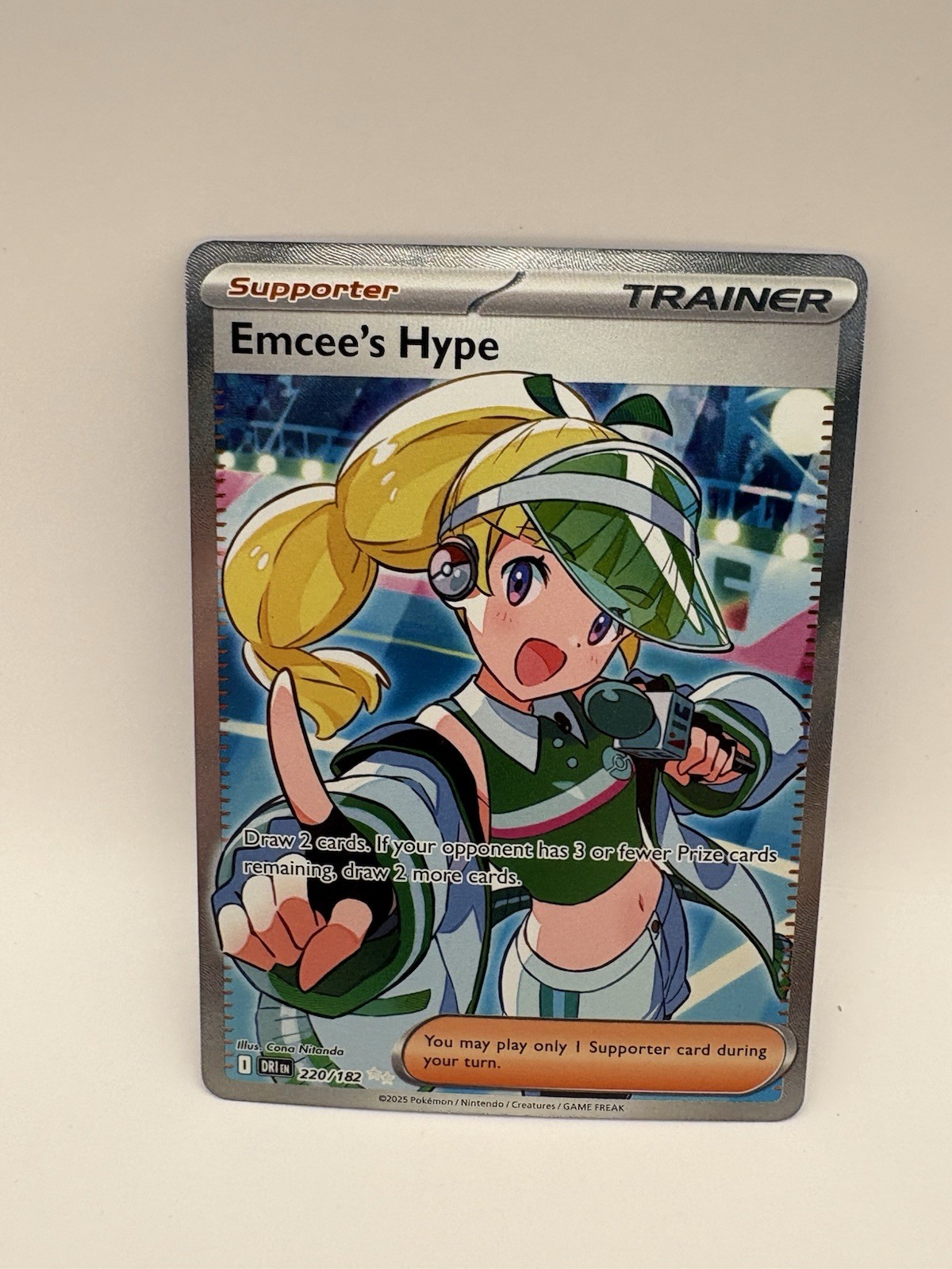 Emcee\'s Hype 220/182 Ultra Rare Destined Rivals Pokemon Holo Near Mint
