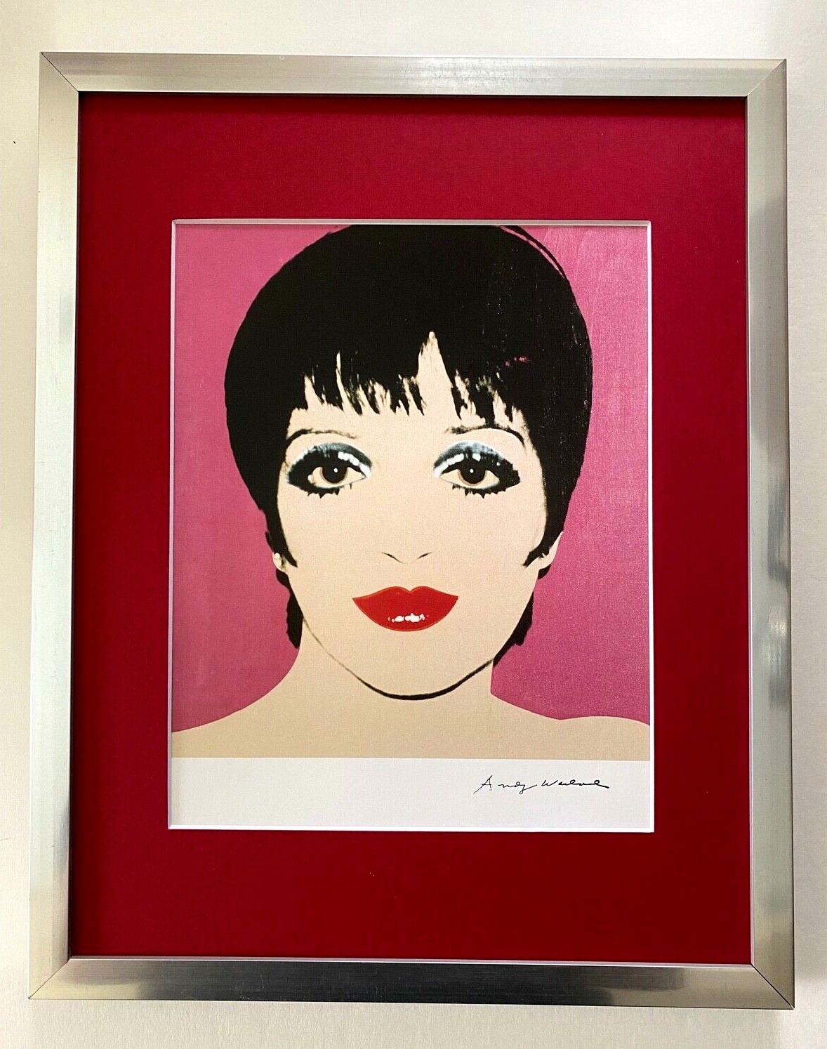 ANDY WARHOL | LIZA MINELLI SIGNED VINTAGE PRINT MATTED FRAMED ANDY WARHOL | LIZA MINELLI SIGNED VINTAGE PRINT MATTED FRAMED