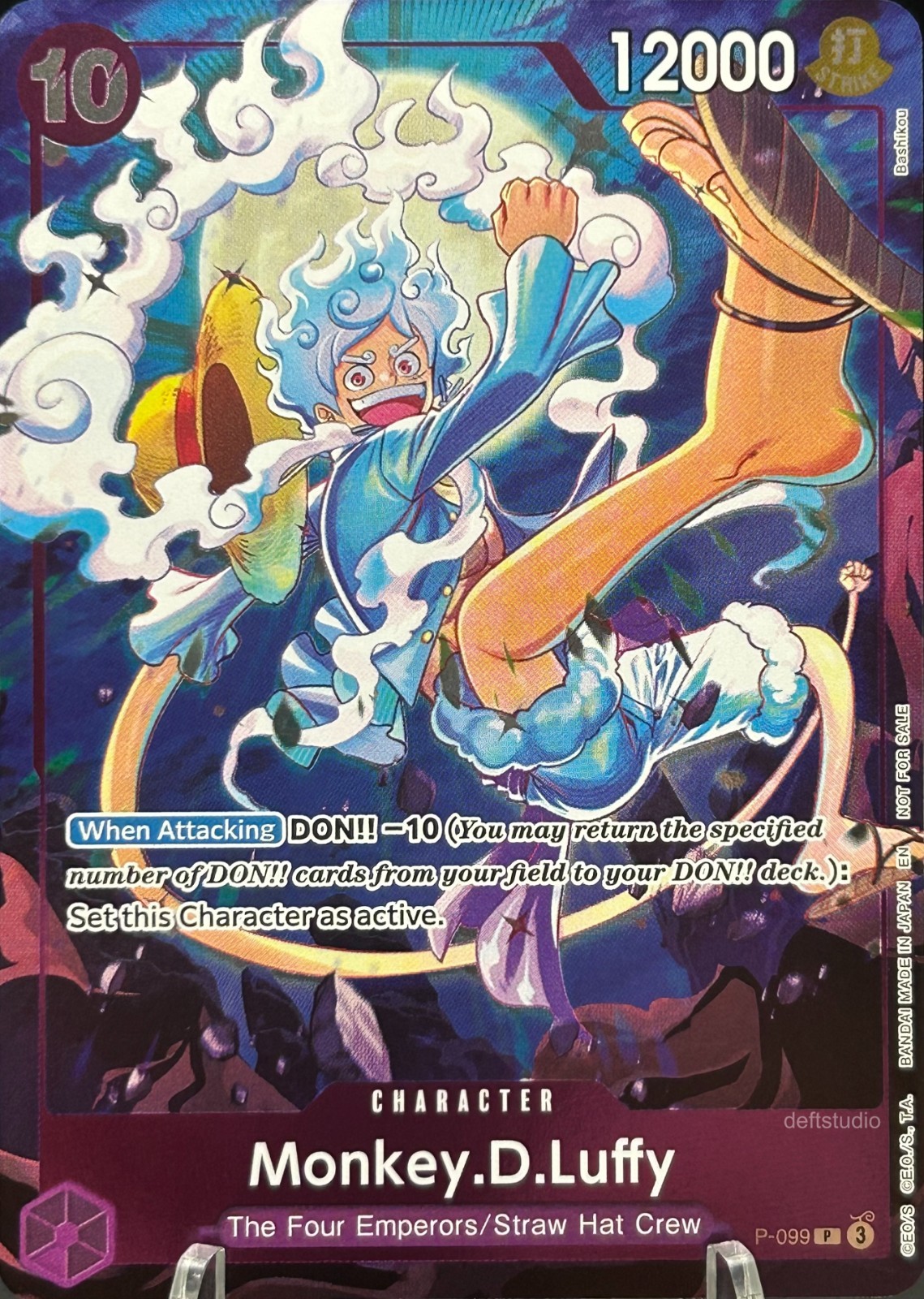 • Monkey.D.Luffy • P-099 Alt Art Foil Gear 5 Event Pack Promo One Piece TCG LP