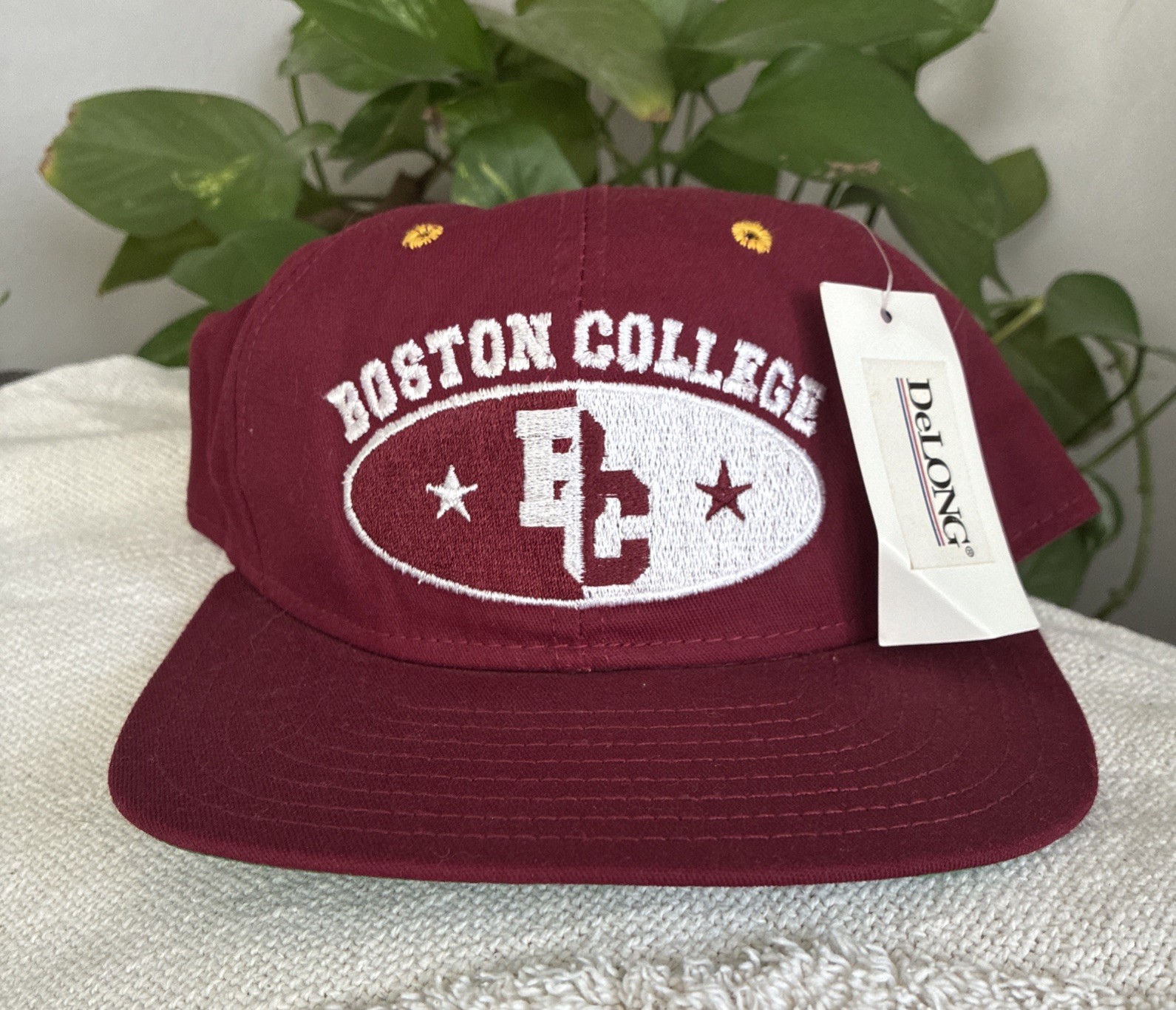 Vintage NCAA Boston College Eagles Snapback Hat DeLONG Made In USA Cap 90s NWT Vintage NCAA Boston College Eagles Snapback Hat DeLONG Made In USA Cap 90s NWT