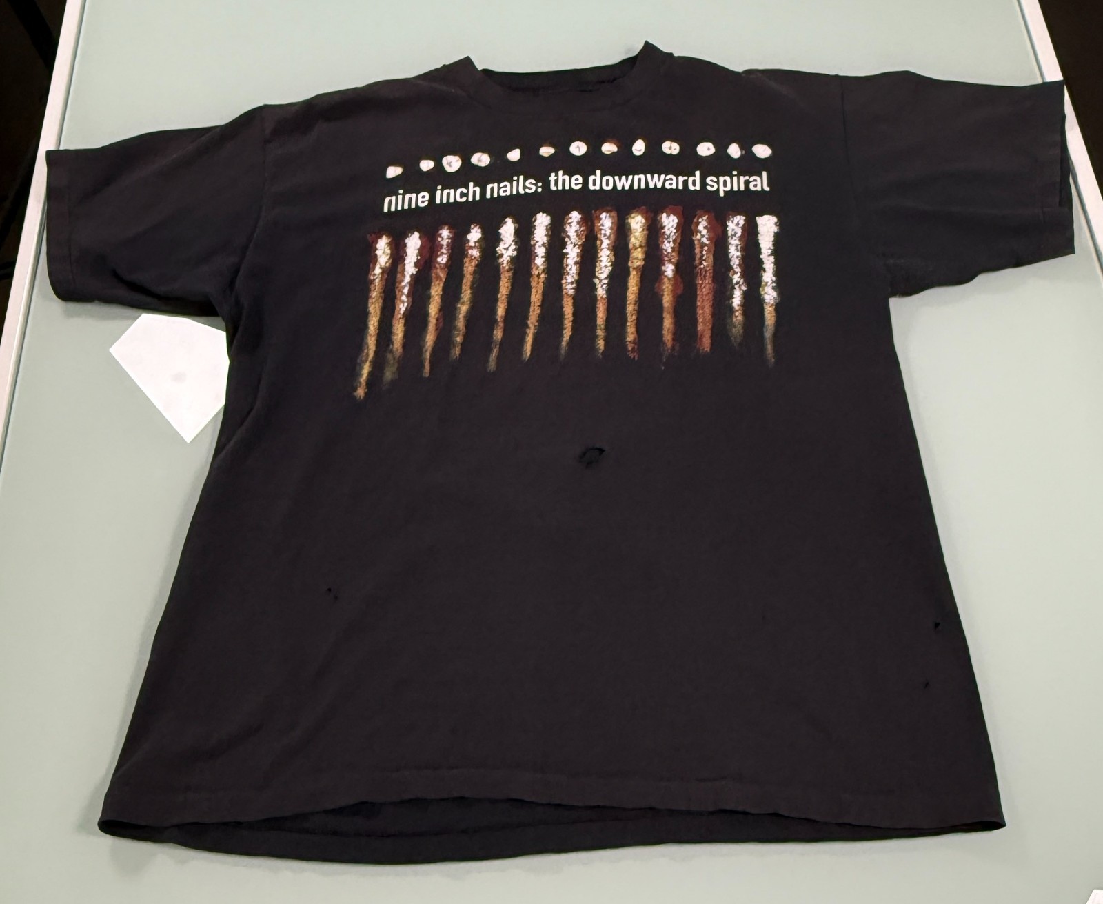 Vintage 1994 Nine Inch Nails The Downward Spiral Band T-Shirt XL Single Stich