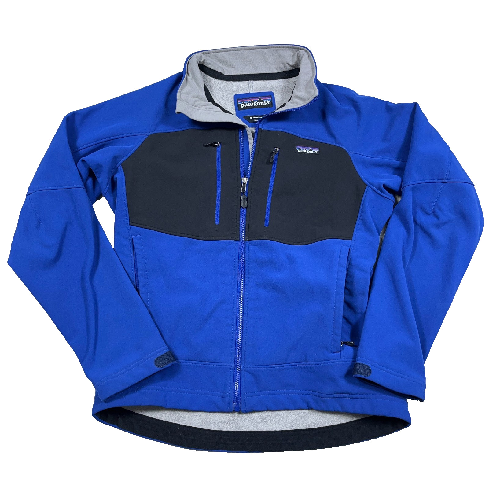 Patagonia Talus Jacket Men Medium Royal Blue Softshell Full Zip Lined Adult Patagonia Talus Jacket Men Medium Royal Blue Softshell Full Zip Lined Adult