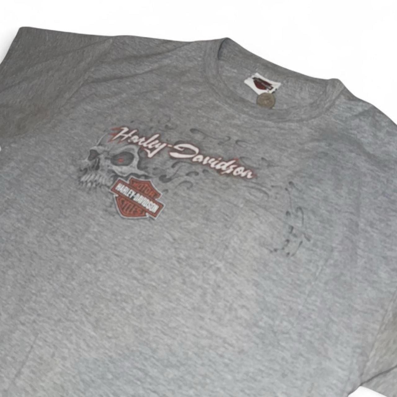 Vintage Hanes Beefy-T Harley-Davidson Greenville Flaming Skull T-Shirt Vintage Hanes Beefy-T Harley-Davidson Greenville Flaming Skull T-Shirt