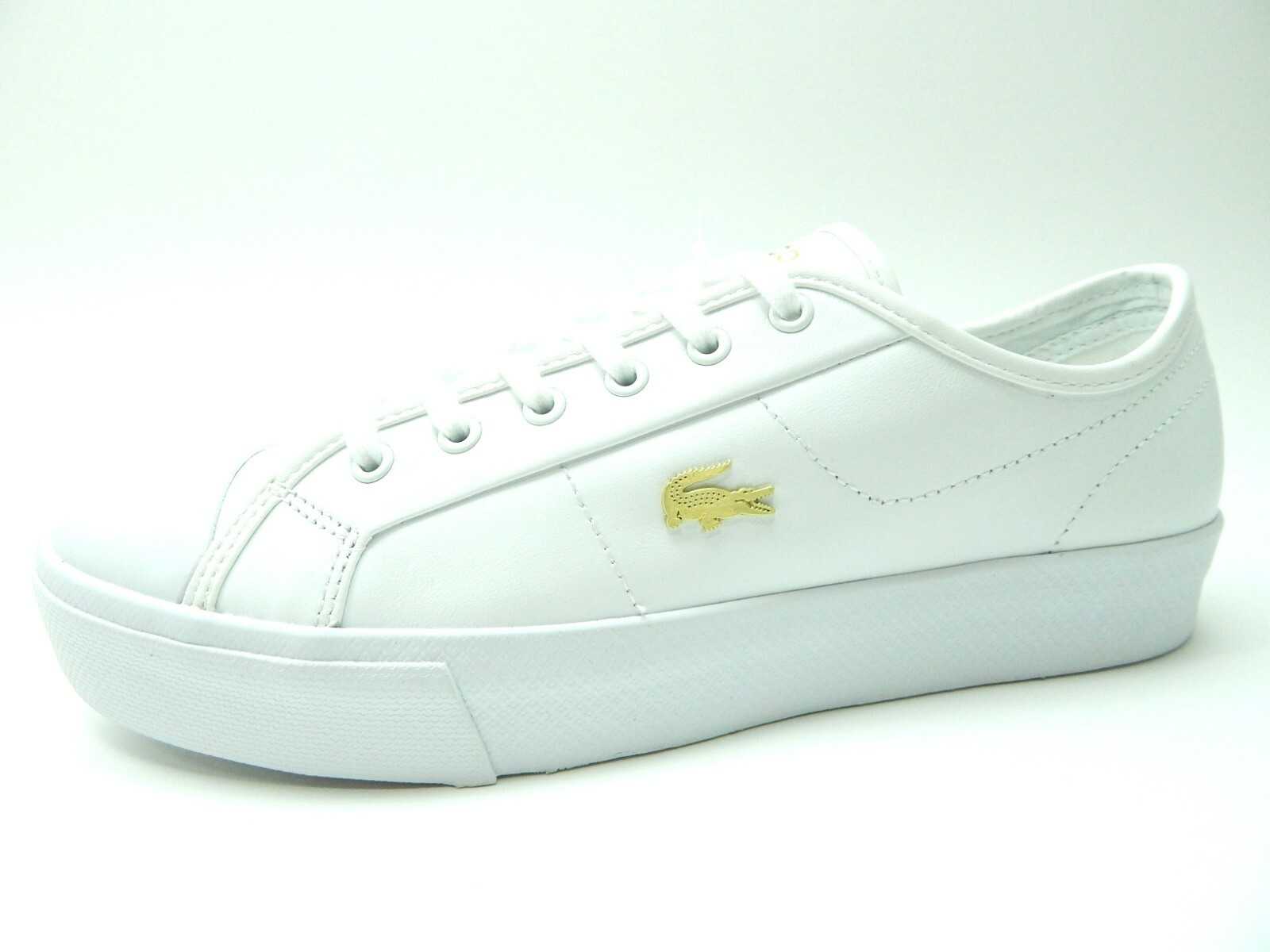 LACOSTE WOMEN\'S ZIANE PLUS GRAND 1201 WHITE SHOES