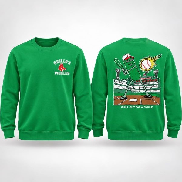 NEW Red Sox Grillo’s Pickles Sweatshirt 2026 Giveaway Full Size
