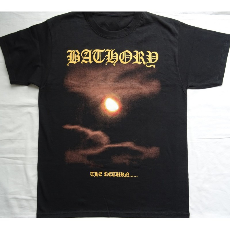 BATHORY The Return Short Sleeve Black T- Shirt Unisex All Size S to 5XL