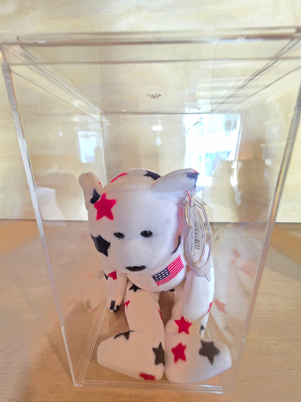 Ty Beanie Babies Glory Bear Stars & Stripes Plush Retired Vintage 1998 MPN 04188