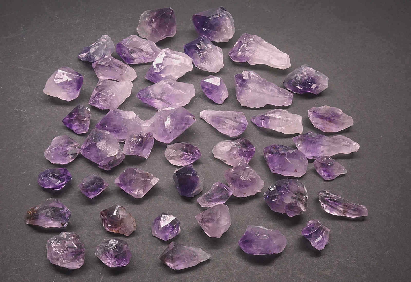 Amethyst Crystal Points Collection 1/2 Lb Natural Dark Purple Crystals Brazil Amethyst Crystal Points Collection 1/2 Lb Natural Dark Purple Crystals Brazil