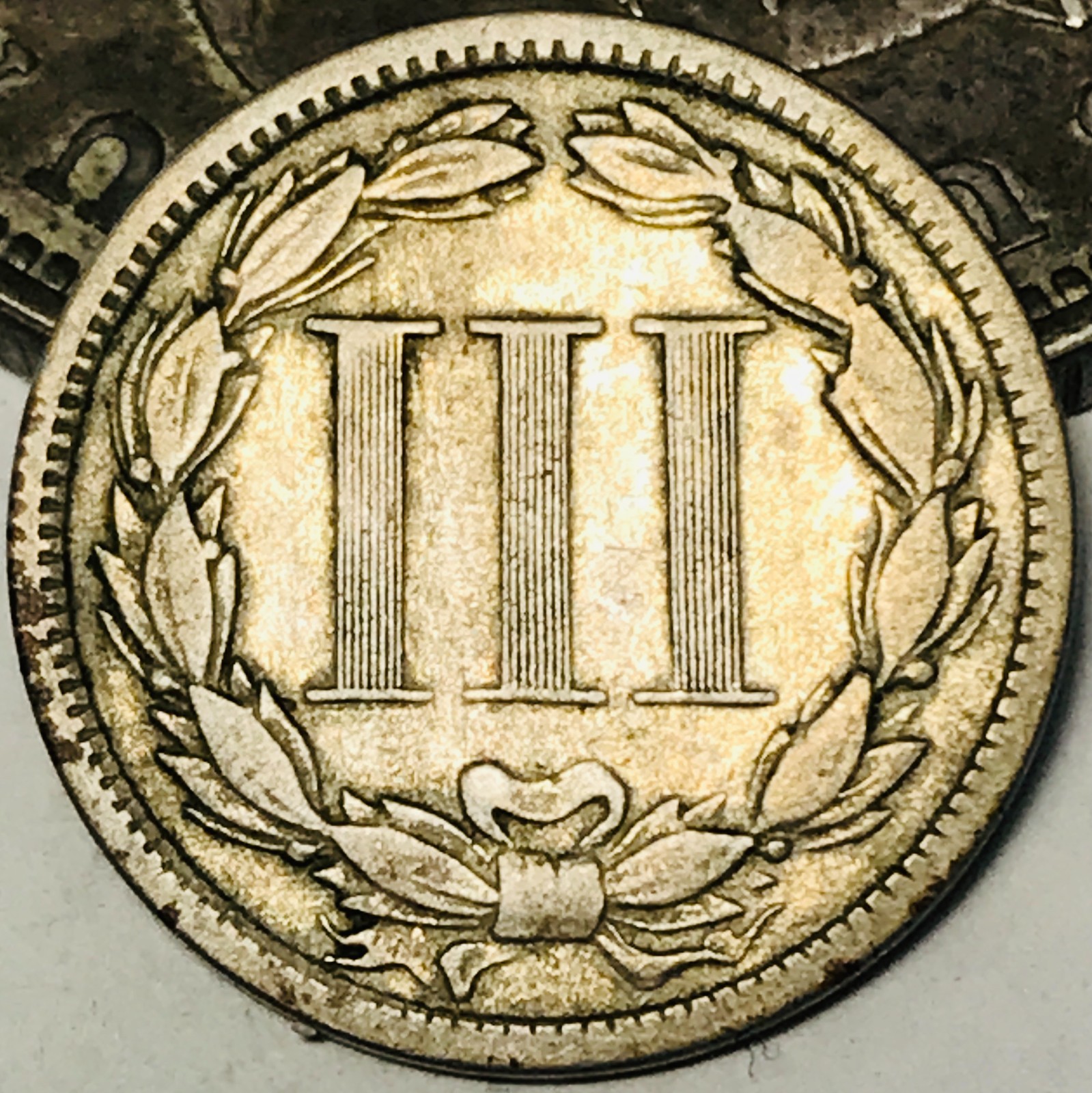 1872 Three Cent Nickel Piece 3C Ungraded Circulated US Type Coin CC31336