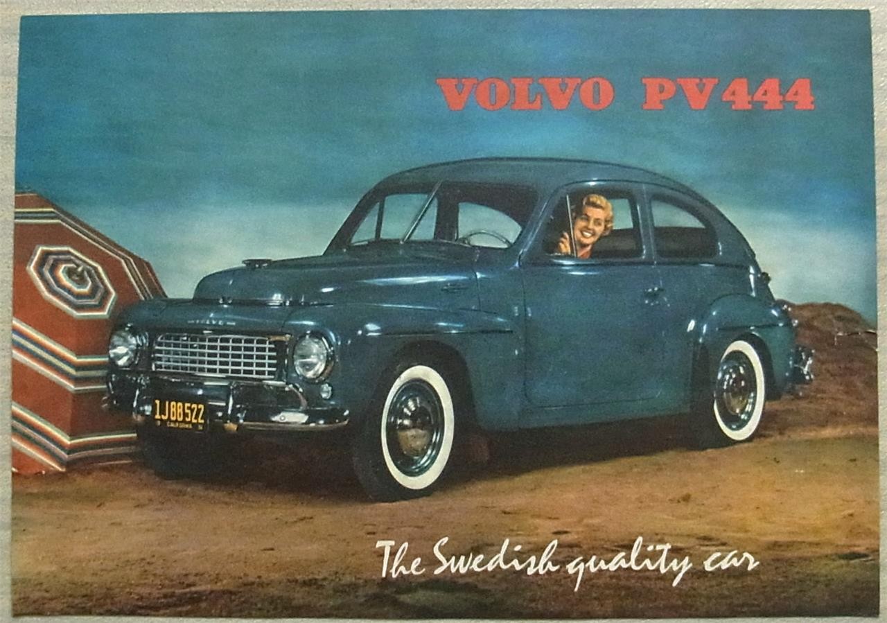 VOLVO PV 444 USA Car Sales Specification Leaflet June 1956 Ref UR 6126
