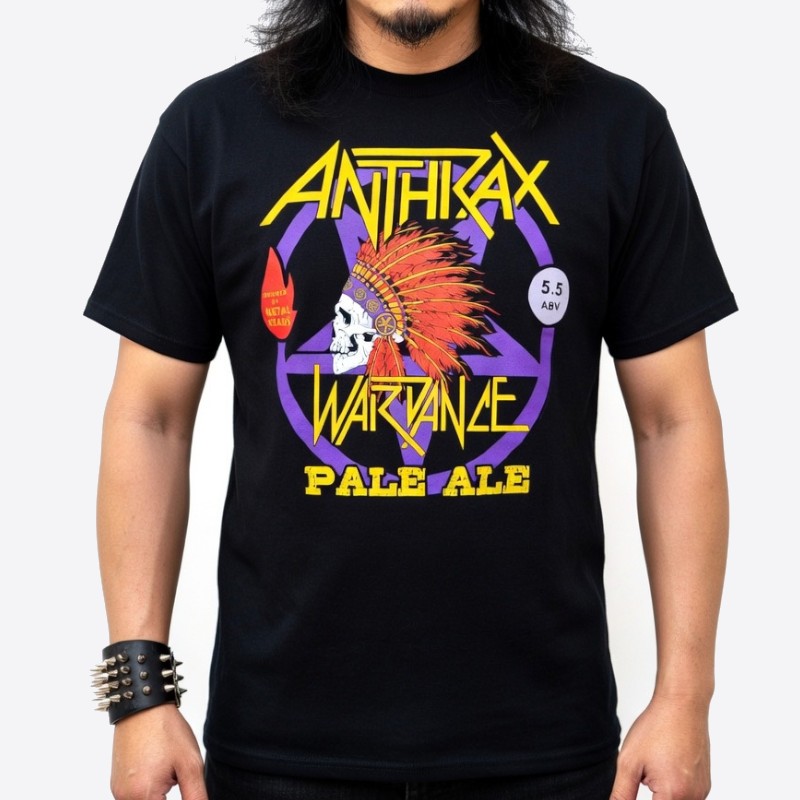 Anthrax Shirt Indians War Dance Pale Ale Tour 2017 USA - EUROPE - JAPAN Tour