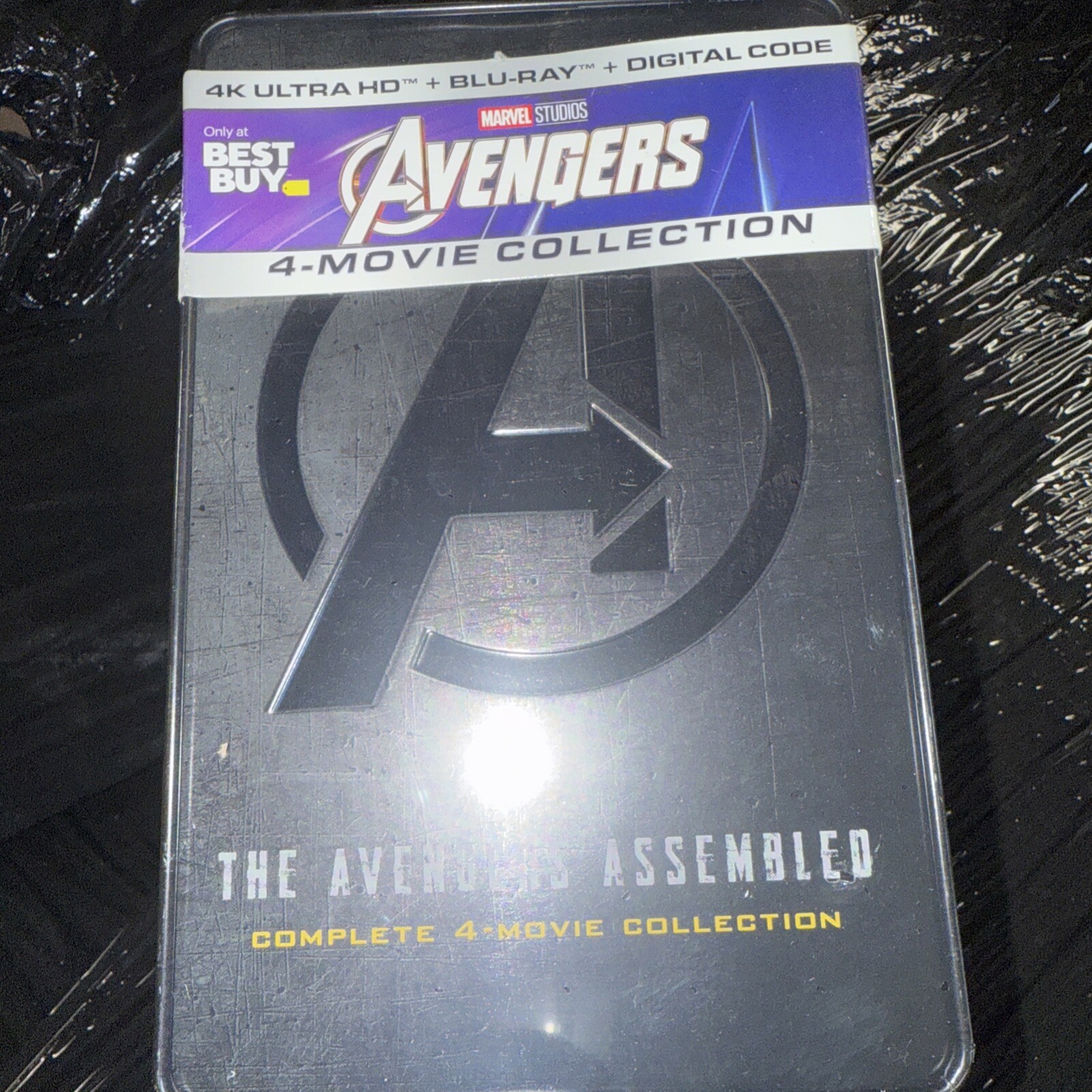 Marvel Avengers 4-Movie Collection (Steelbook)(4K Blu-ray Disc) Brand New Dent