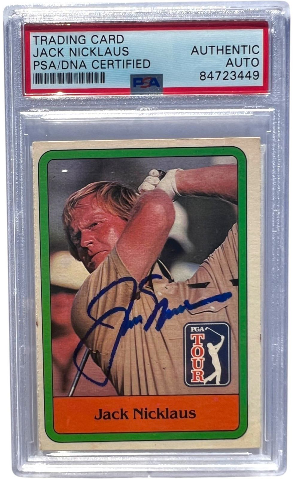 Jack Nicklaus Signed 1981 Donruss Golf #13 RC Rookie PSA PSA/DNA AUTO