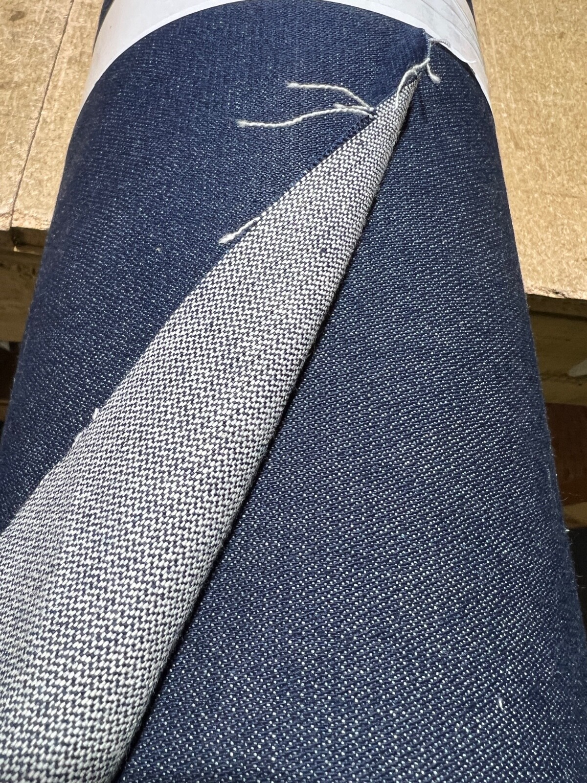Navy Blue Denim 100% Cotton Canvas 10 oz Fabric 66” Wide Premium - by yard Navy Blue Denim 100% Cotton Canvas 10 oz Fabric 66” Wide Premium - by yard