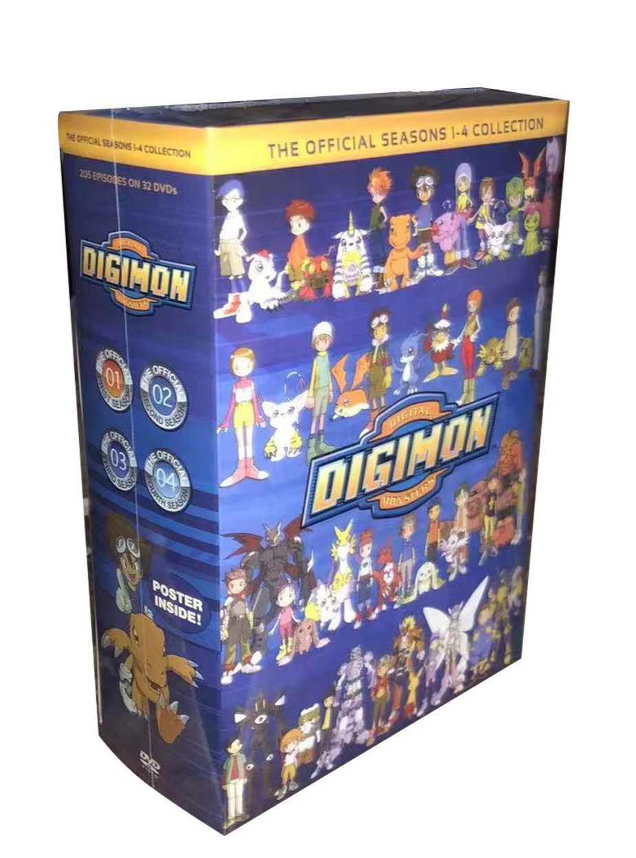 Digimon Digital Monsters Collection Seasons 1-4 (32 DVD Box Set)New / Sealed.
