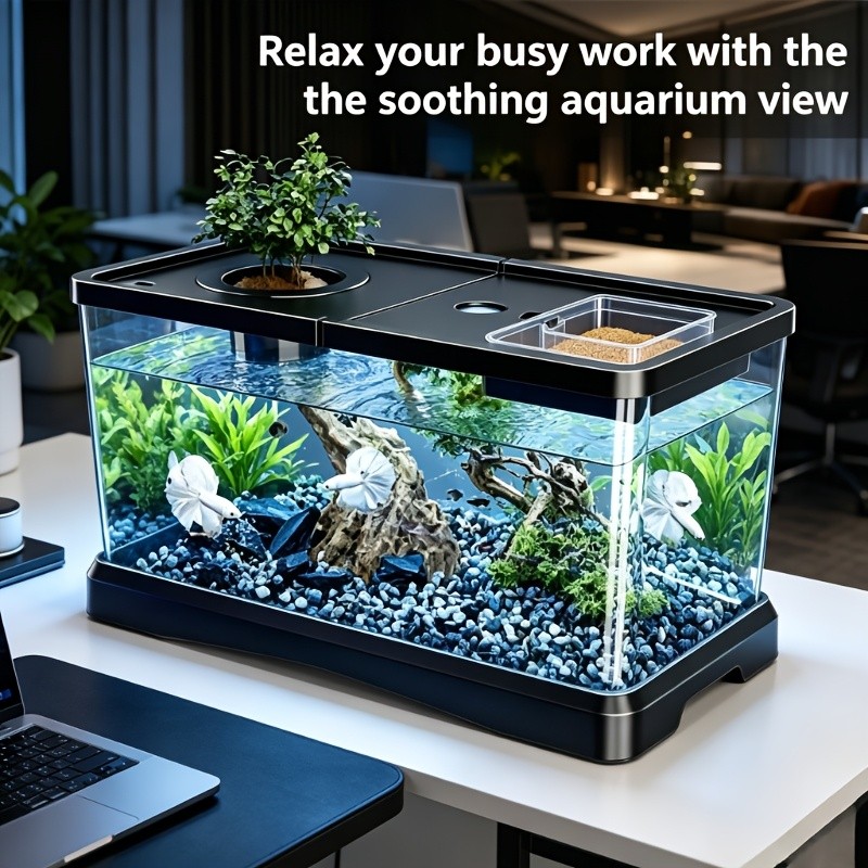 Large Transparent Fish Tank-Aquarium Tank - Heavy-Duty Spill-Proof Fish Large Transparent Fish Tank-Aquarium Tank - Heavy-Duty Spill-Proof Fish