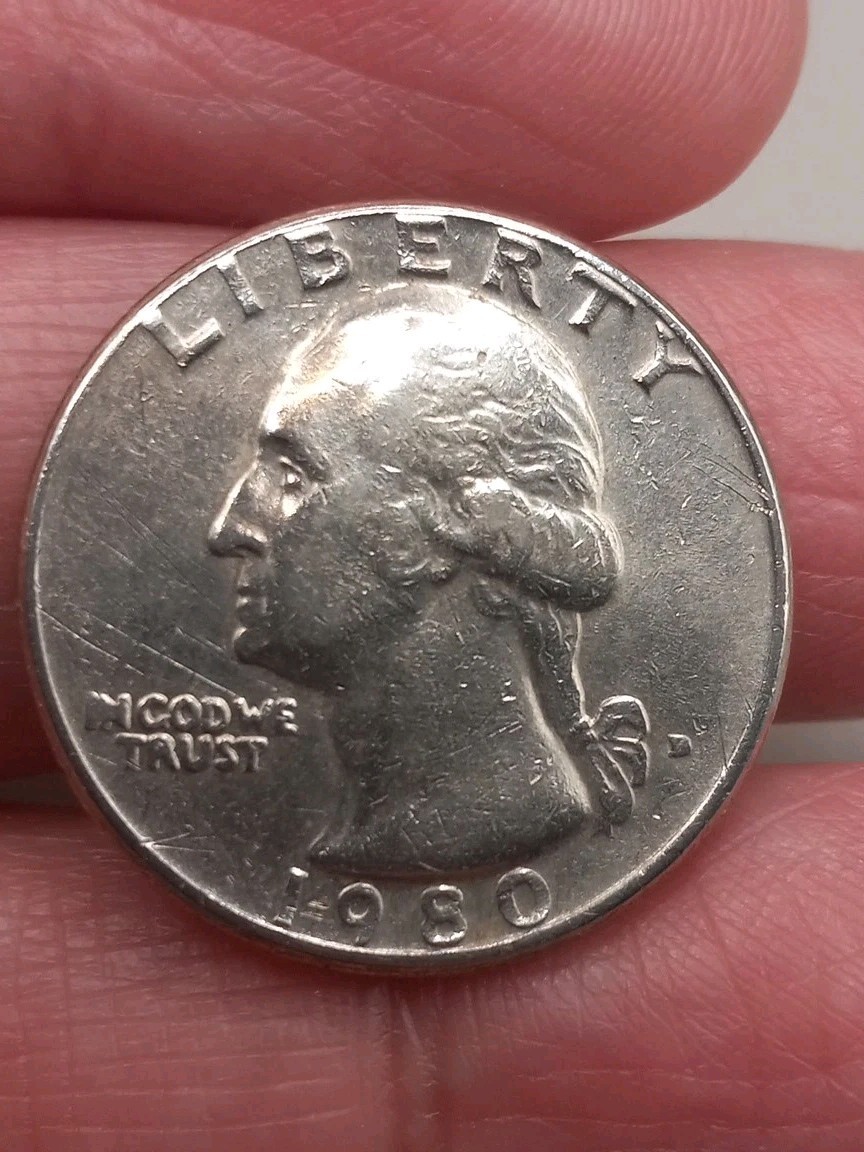 1980 Quarter Error On Liberty On Rim, Error Filled Mint Mark, Filled Die & More