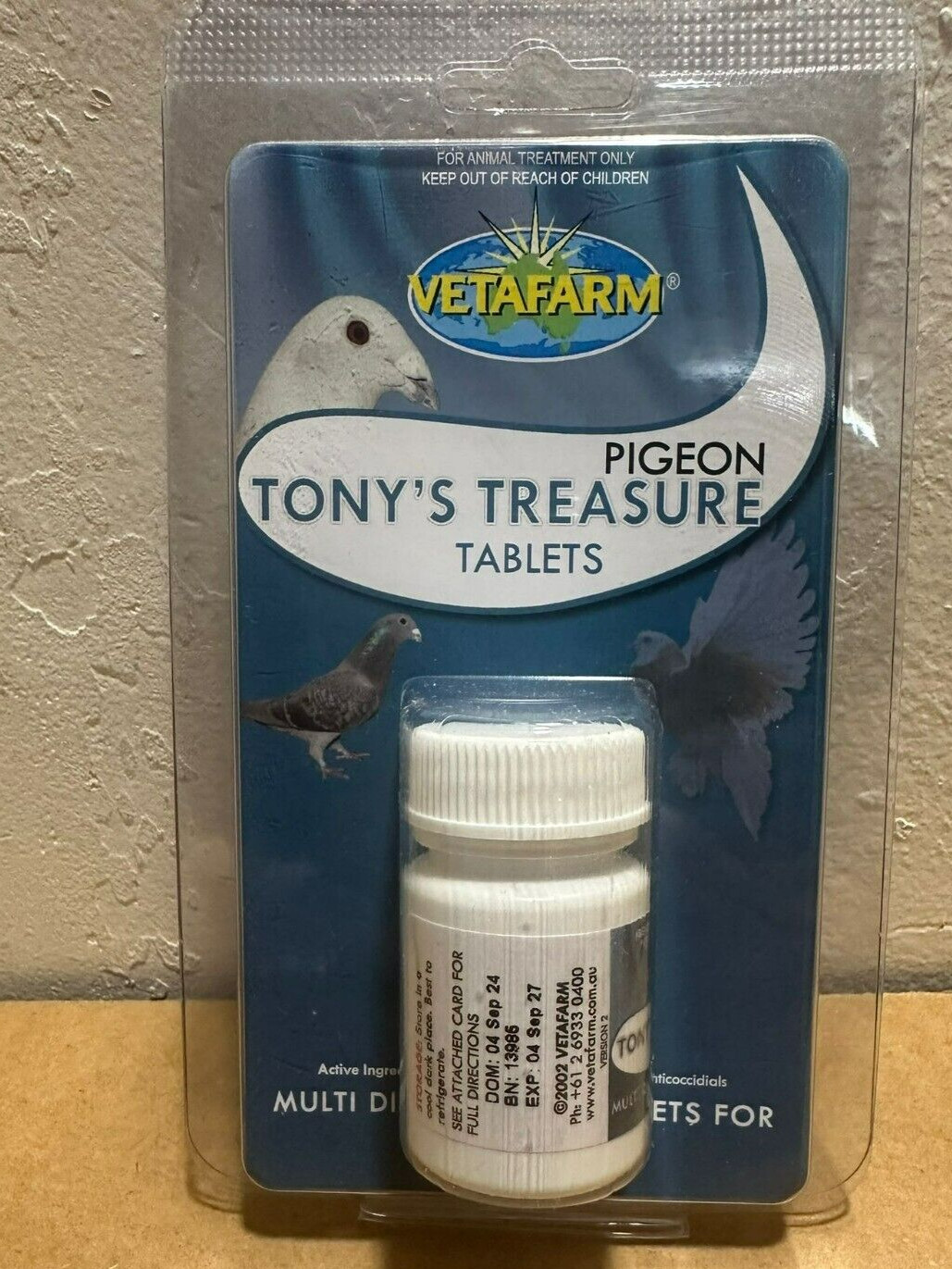 Tony\'s Treasure Tablets - Multi Disease Cure - 5 in 1 Tablet for Pigeons