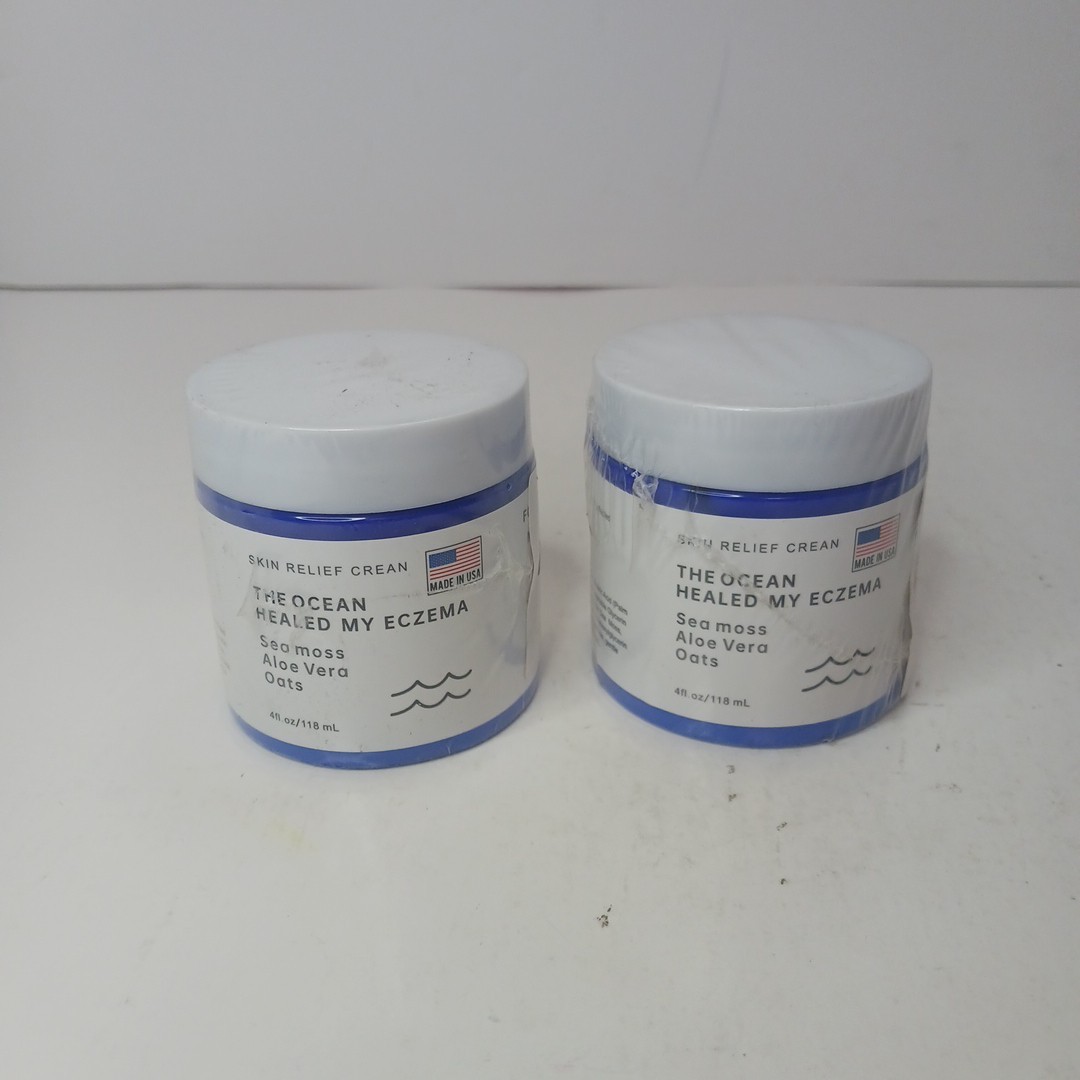 2 The Ocean Healed My Eczema Skin Cream Sea Moss Aloe Vera Oatmeal Healing NEW