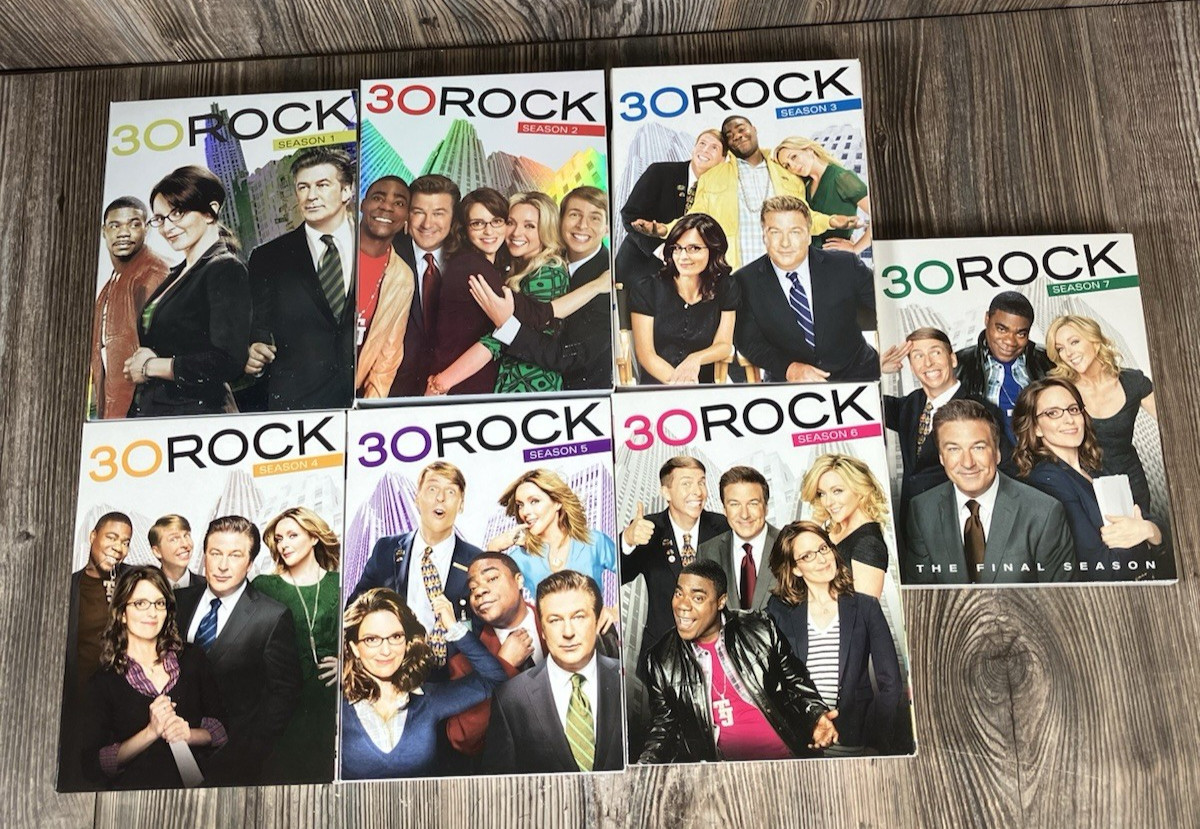 30 Rock DVD Complete TV Series 7 Lot WS 19-Disc Seasons 1 -7 Baldwin, Fey Comedy