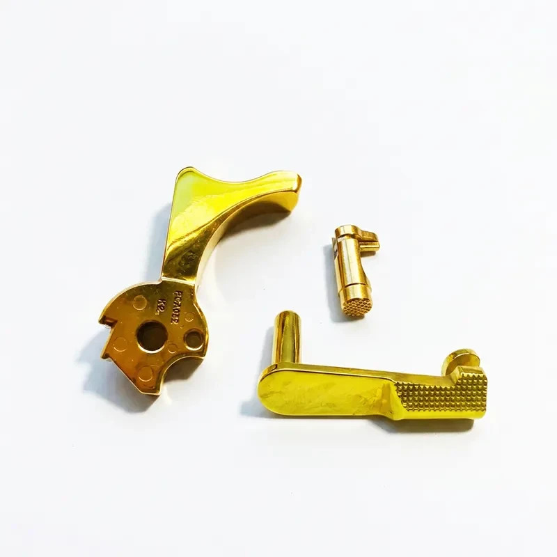 1911 Component Upgrade Set – 24K Gold-Plated Hammer, Slide Stop, Mag Release