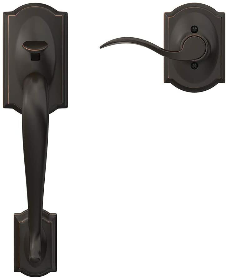 Schlage FE285 CAM 716 ACC CAM Aged Bronze Right/Left Handed Handleset Schlage FE285 CAM 716 ACC CAM Aged Bronze Right/Left Handed Handleset