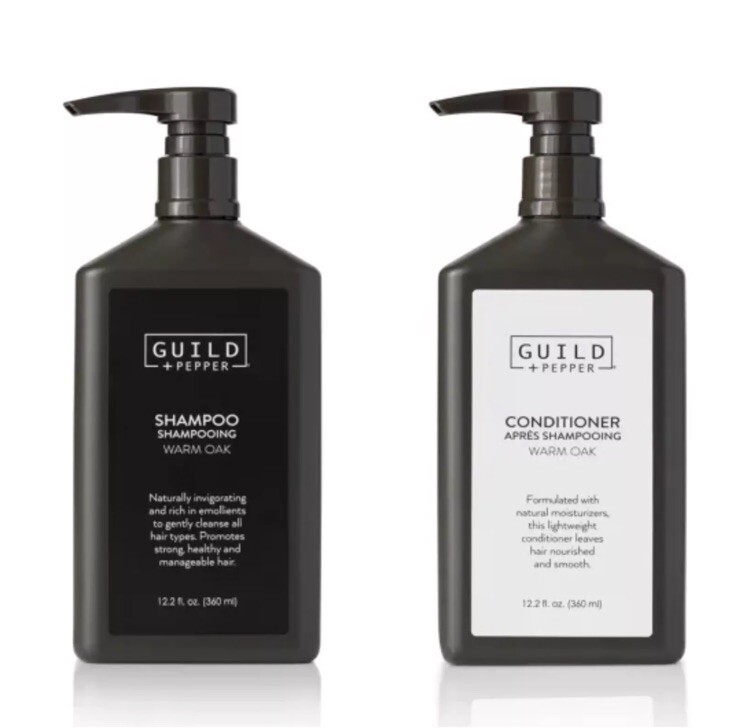 Guild + Pepper Warm Oak Shampoo & Conditioner Bundle 360ml New Guild + Pepper Warm Oak Shampoo & Conditioner Bundle 360ml New