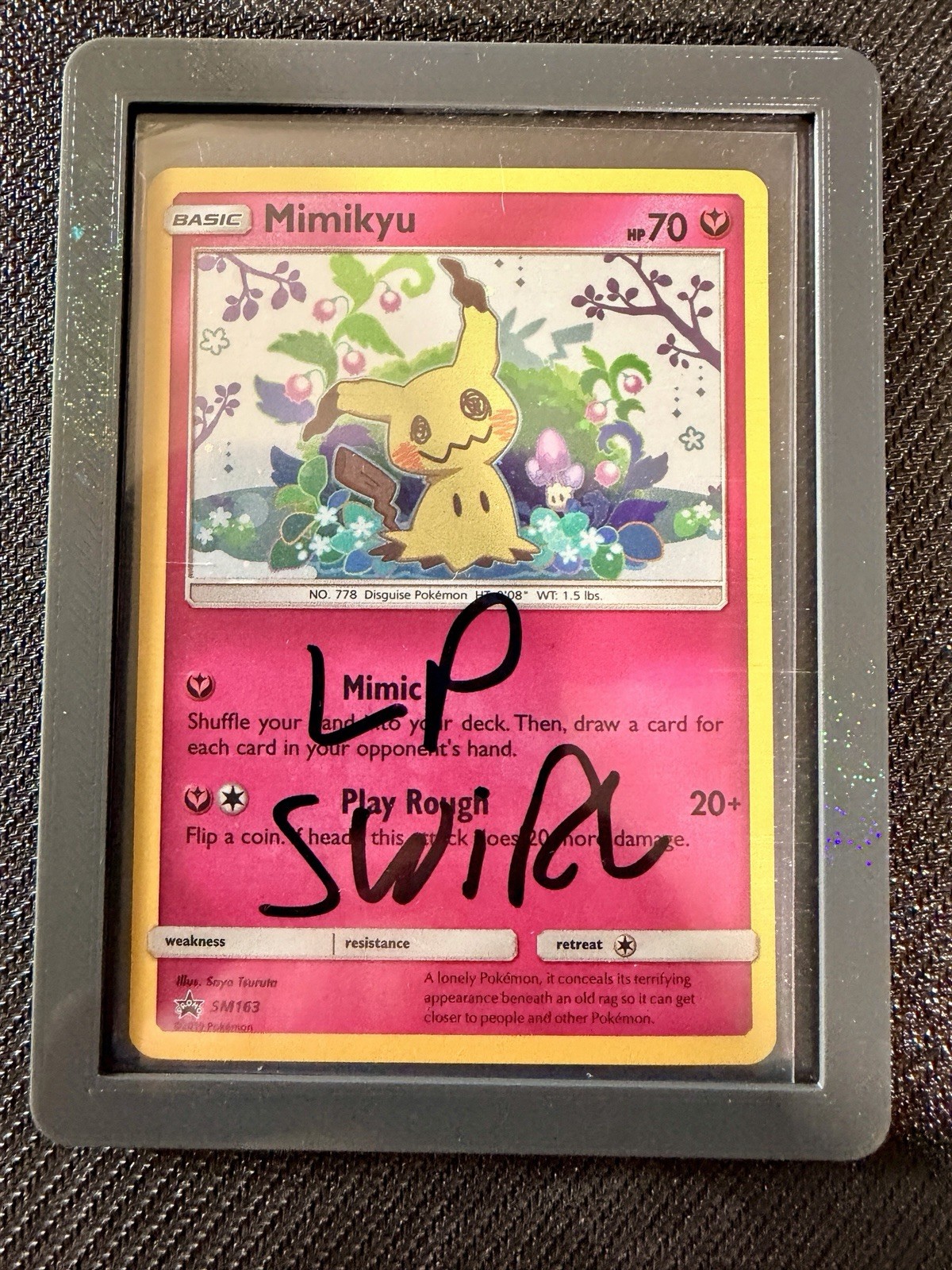 🌀💫 HD Galaxy Swirl Mimikyu SM163 Cosmos Holo Pokémon Team Up Black Star LP 🌀💫 HD Galaxy Swirl Mimikyu SM163 Cosmos Holo Pokémon Team Up Black Star LP