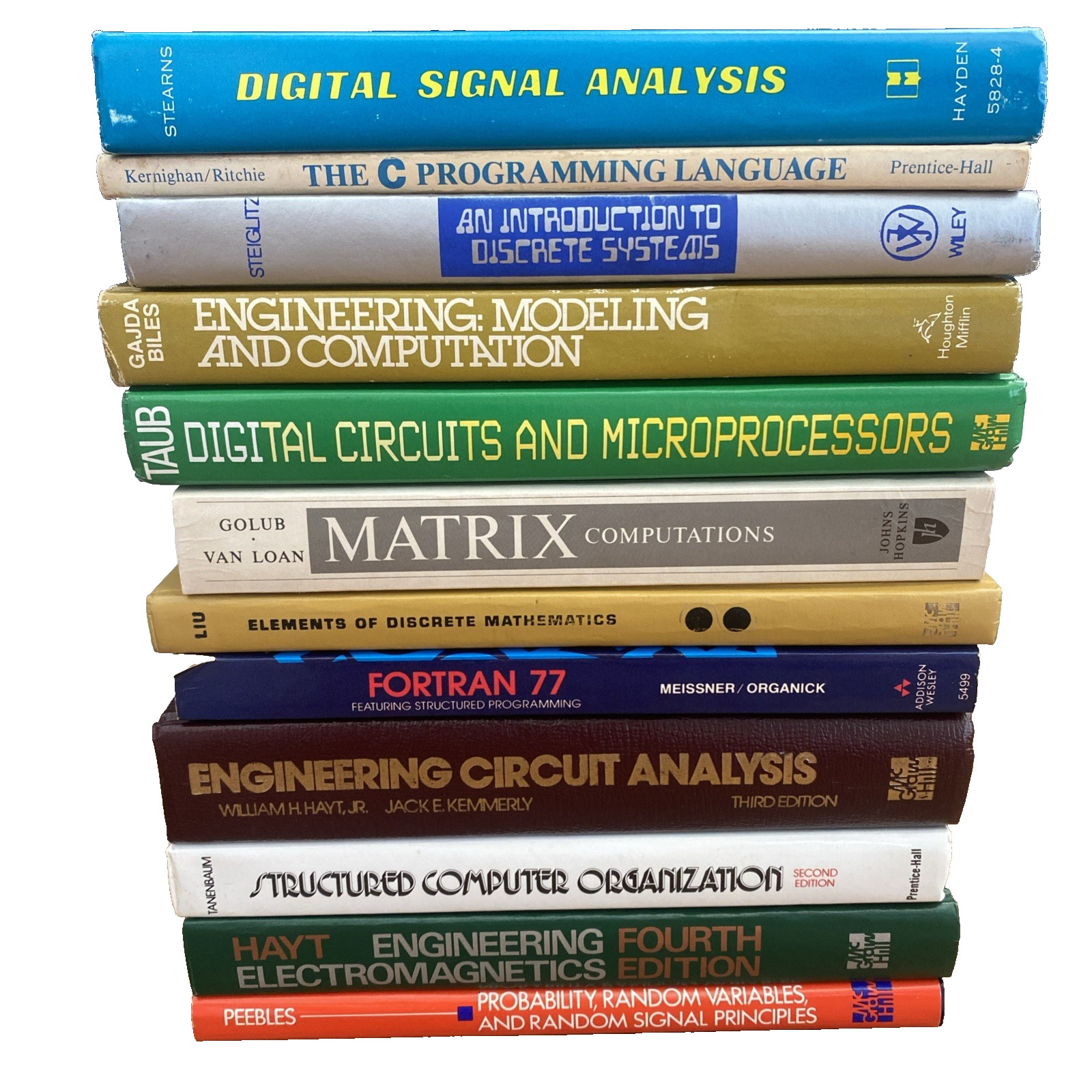 VTG Engineering Computer Science Programming Math Textbook Book Lot 1970s 1980s