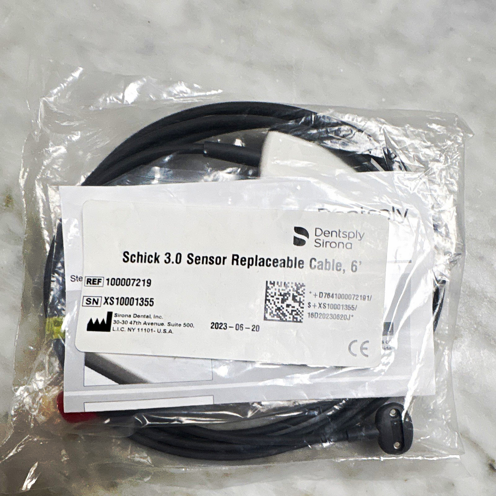 Dentsply Sirona Schick 3.0 Sensor Replacement Cable 6ft 2-Pin 100007219 Dentsply Sirona Schick 3.0 Sensor Replacement Cable 6ft 2-Pin 100007219