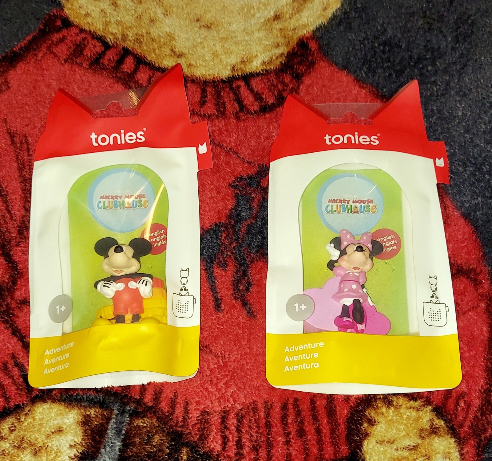 New  TONIES  Lot of 2 MICKEY & MINNIE CLUBHOUSE  Audio Characters  NEW & SEALED 