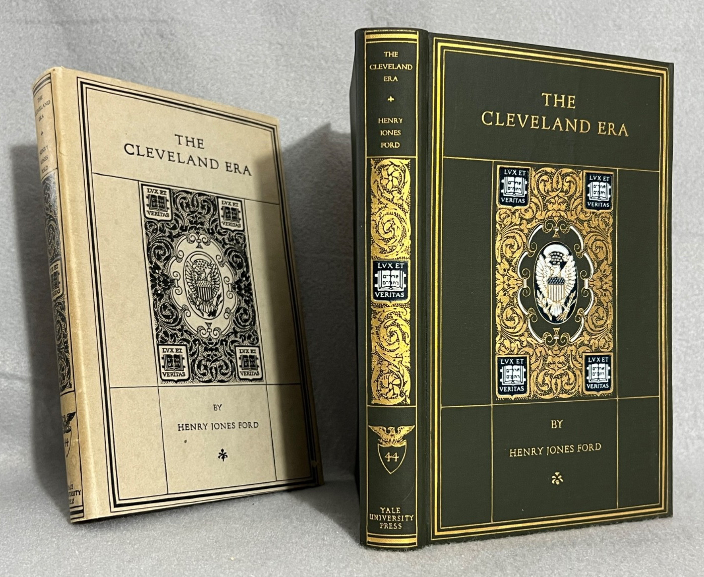 Antique Decorative History Book President Grover Cleveland Gilded Age Era 1921
