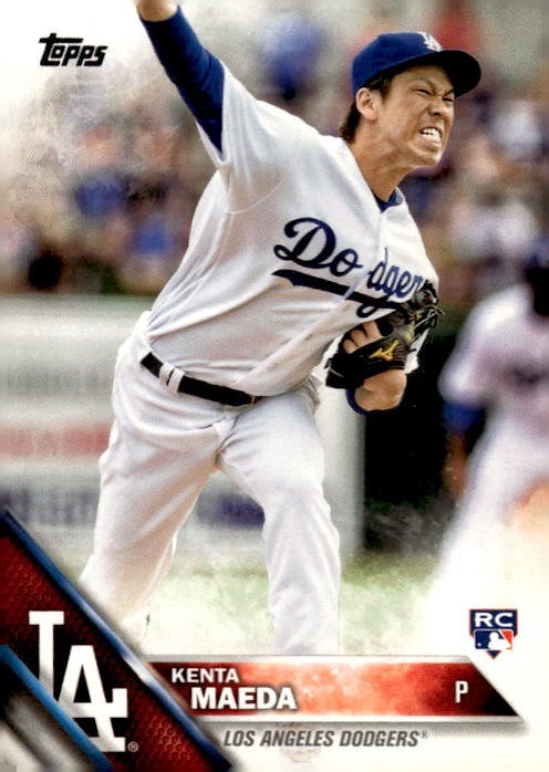 2016 Topps #429 Kenta Maeda RC Los Angeles Dodgers 