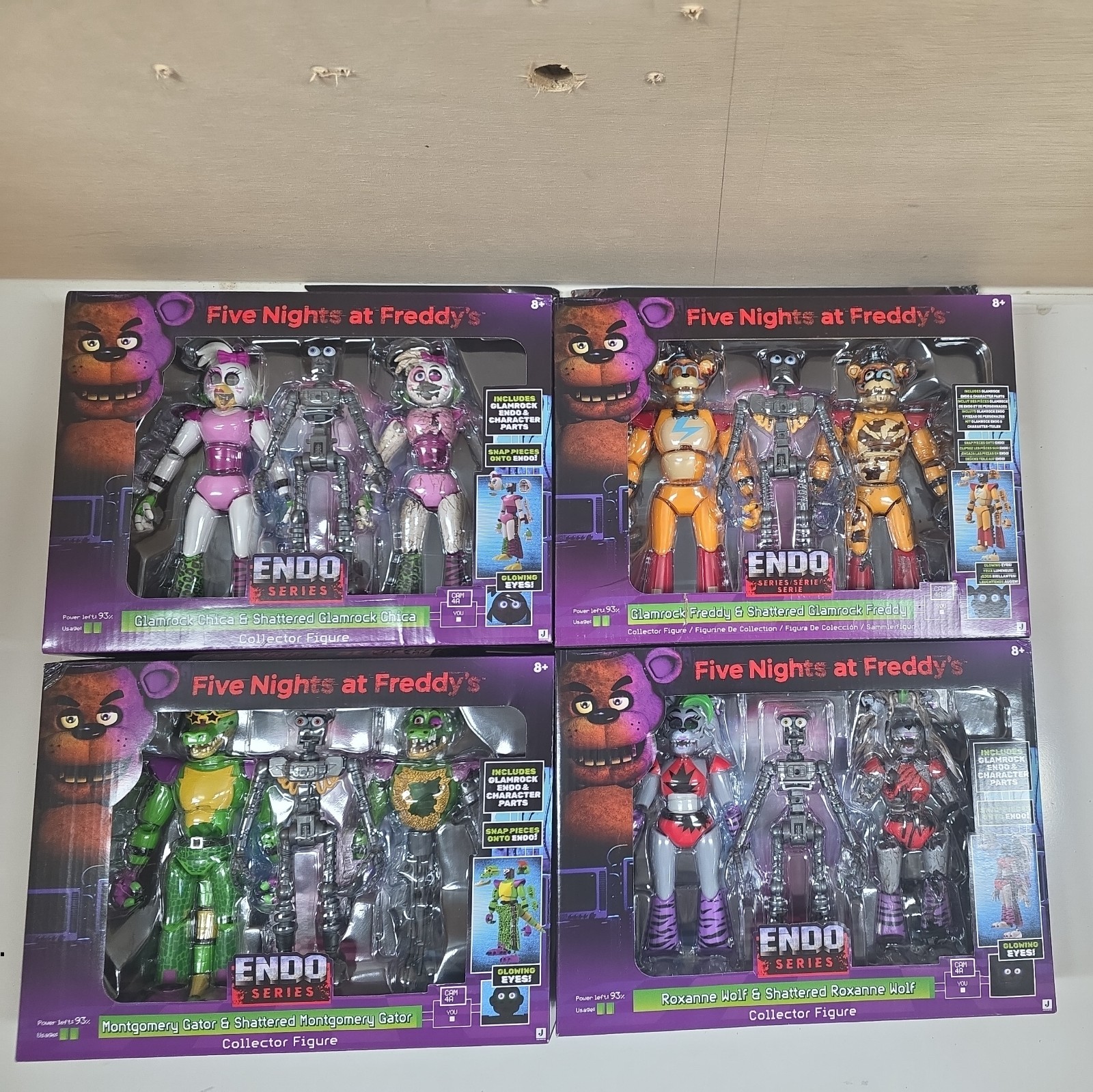 Jazwares Five Nights Freddy's FNAF Endo Series Wave 3 Full Set of 4 Figures MISB