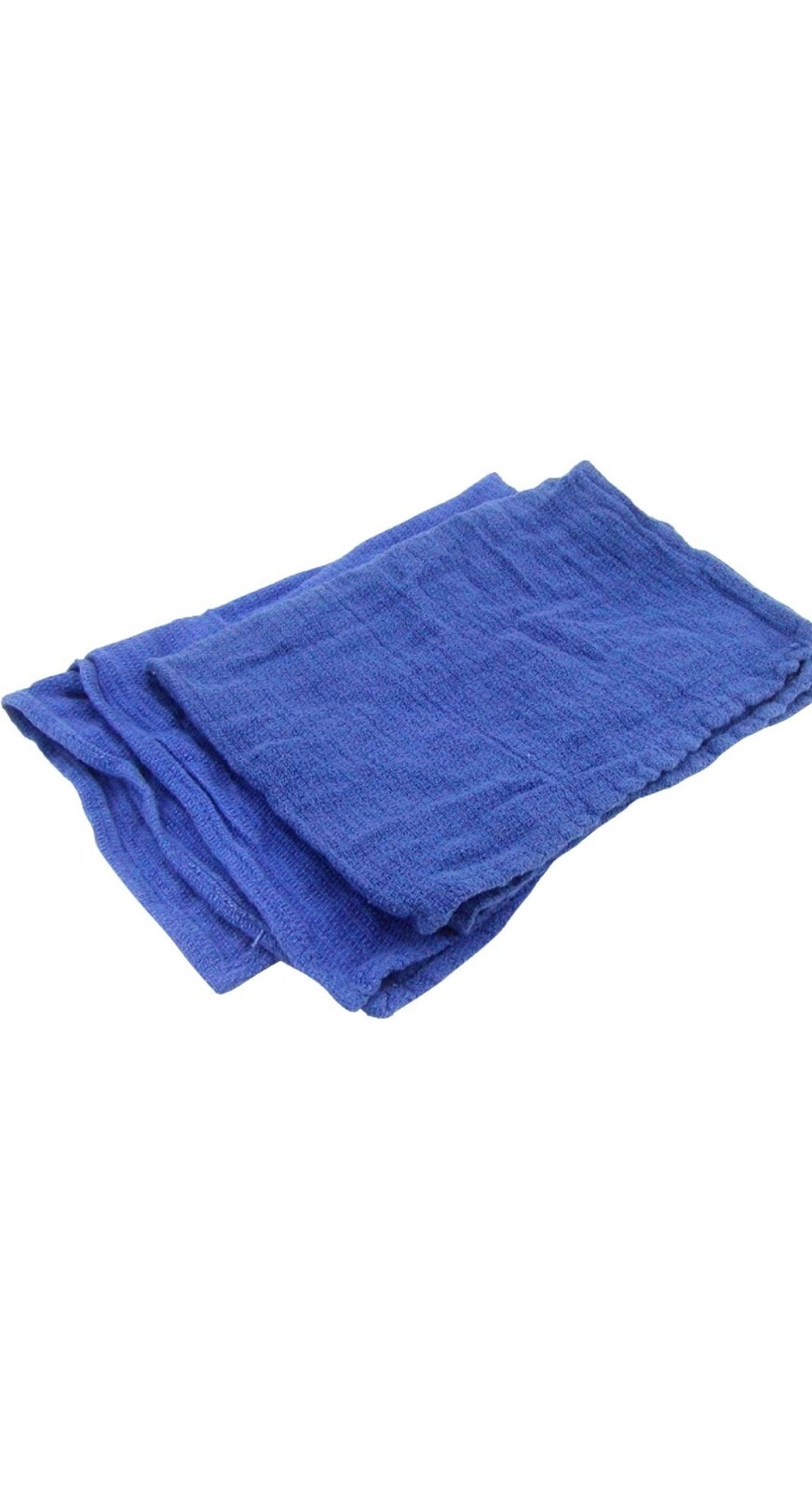 Bulk 10 lb Recycled Blue Shop Towels Surgical Huck Rags Lint Free cotton 