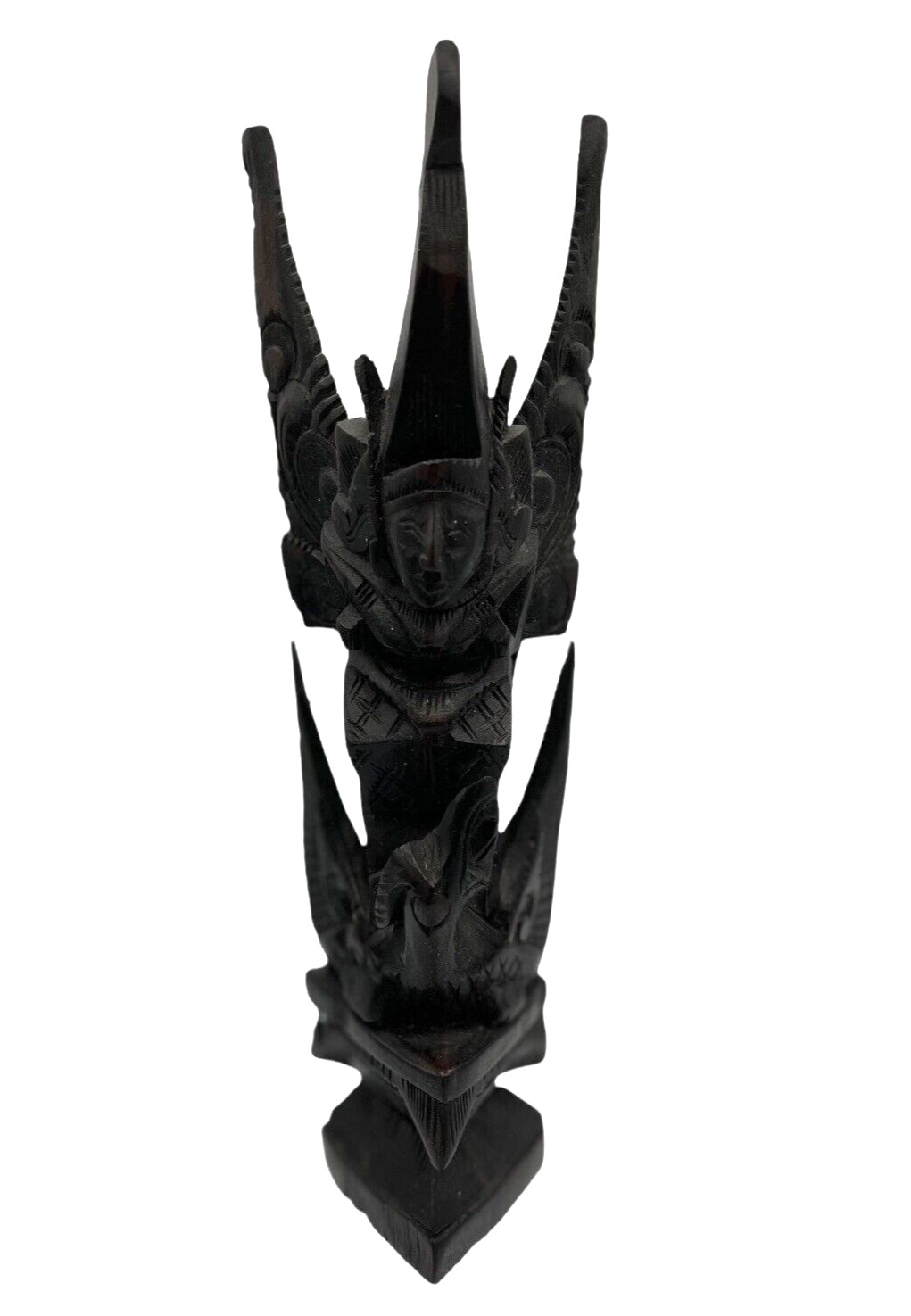 Vtg Indonesian Garuda Bird Hand Carved Wood Carving Hindu Sculpture Statue 9½\ Vtg Indonesian Garuda Bird Hand Carved Wood Carving Hindu Sculpture Statue 9½\