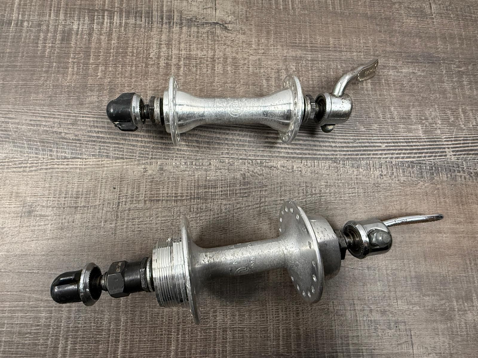 Vintage Maillard Front/Rear Hubs 100/126 mm Spacing 36H 70s 80s France