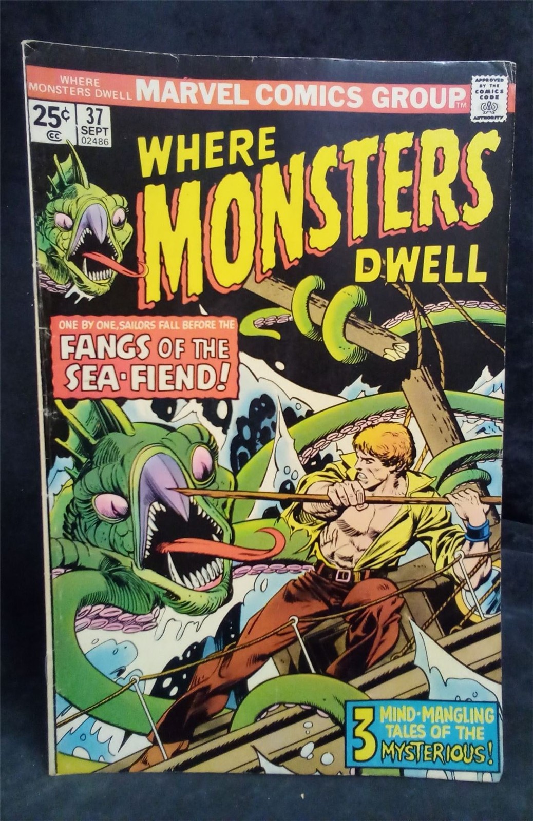 Where Monsters Dwell #37 1975 Marvel Comics Comic Book Where Monsters Dwell #37 1975 Marvel Comics Comic Book