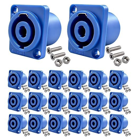 20x 4Pole Speakon Panel Mount For Neutrik NL4 Connector NL4MP NL2MP 20x 4Pole Speakon Panel Mount For Neutrik NL4 Connector NL4MP NL2MP