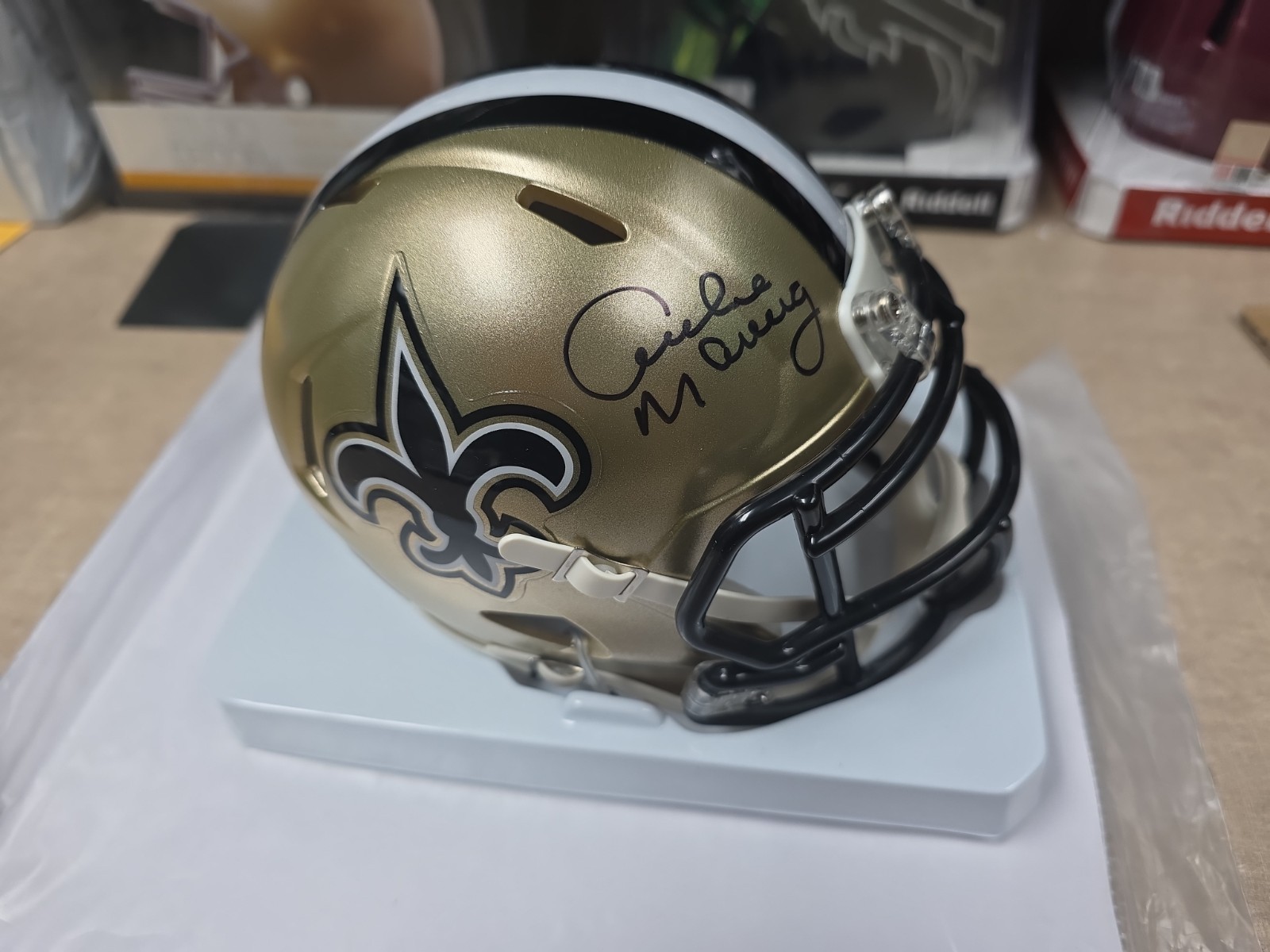 🔥Archie Manning Signed New Orleans Saints  Speed Mini Helmet-Fanatics Auth🔥