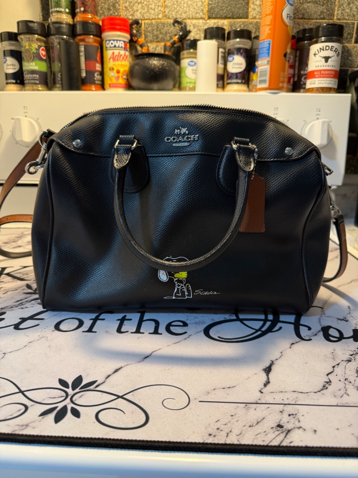 limited edition coach x peanuts snoopy bennett satchel