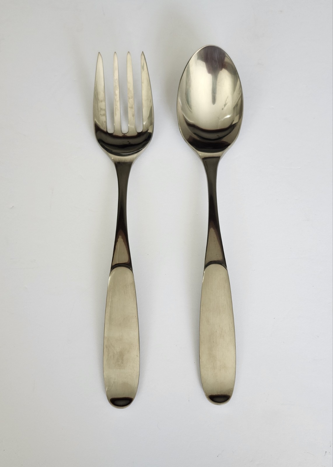 Vintage Dansk PW Japan Serving Set Spoon & Fork 18/8 Stainless Flatware Vintage Dansk PW Japan Serving Set Spoon & Fork 18/8 Stainless Flatware