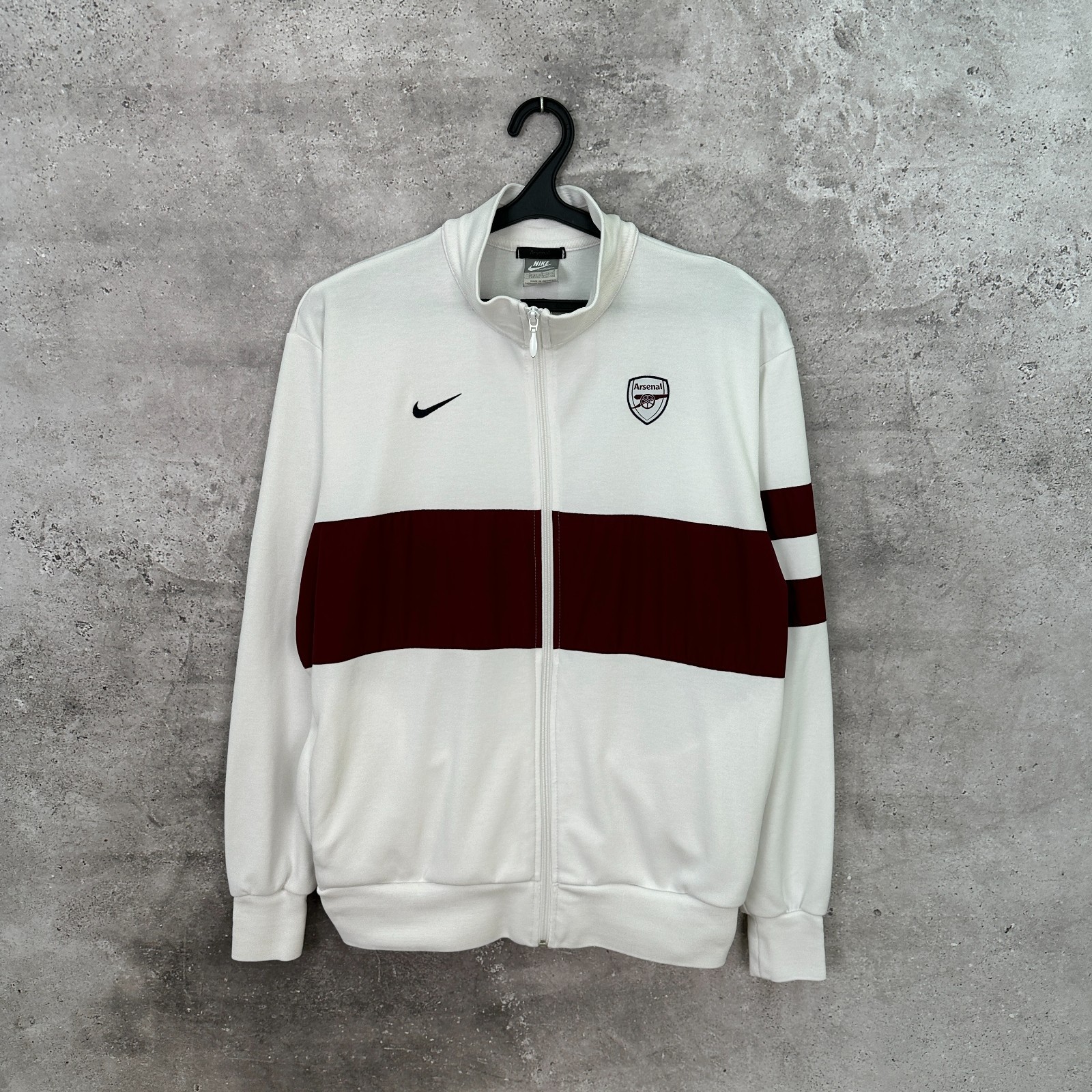 ARSENAL 2009 2010 TRAINING FOOTBALL TRACK JACKET NIKE GUNNERS JERSEY SIZE L