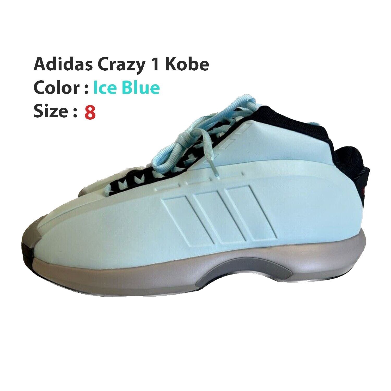 Adidas Crazy 1 Kobe Ice Blue IG5896 Mens Sneakers - Select Size - Basketball