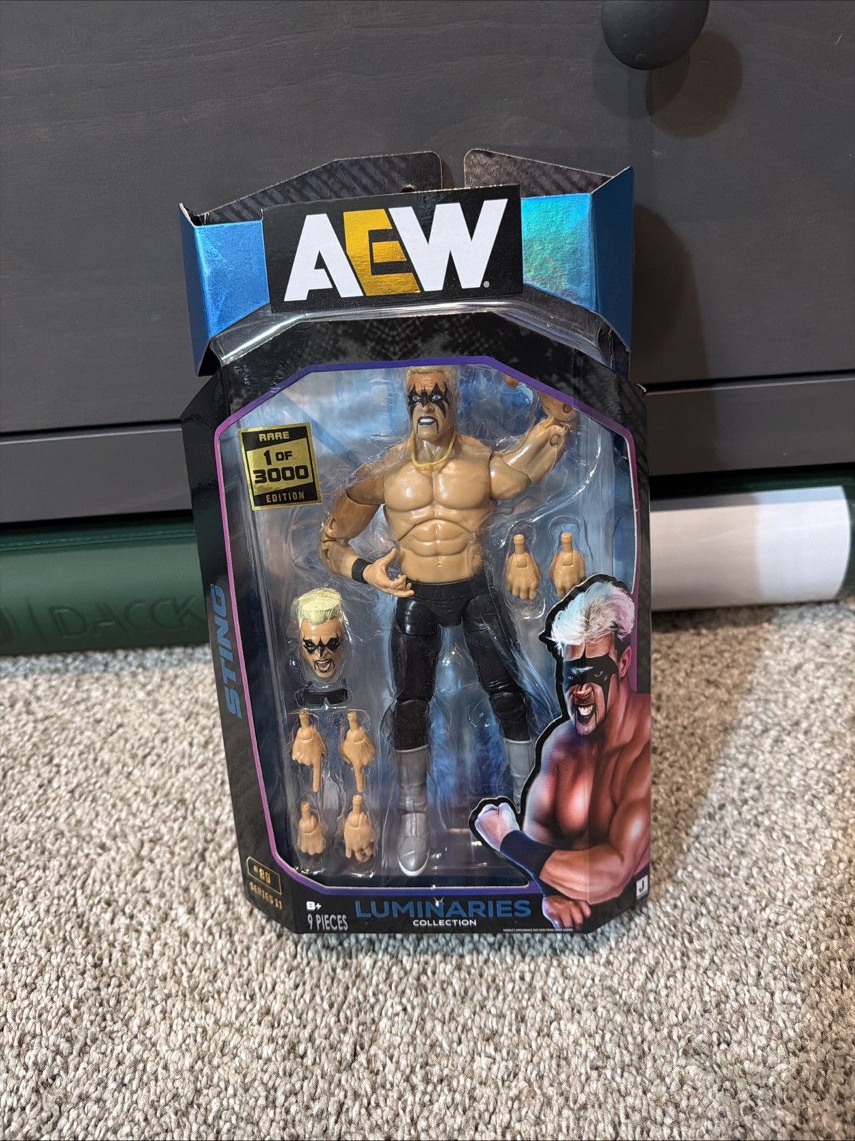 AEW Luminaries Sting Wrestling Figure 89 Unmatched Series 11 CHASE 1/3000 NEW