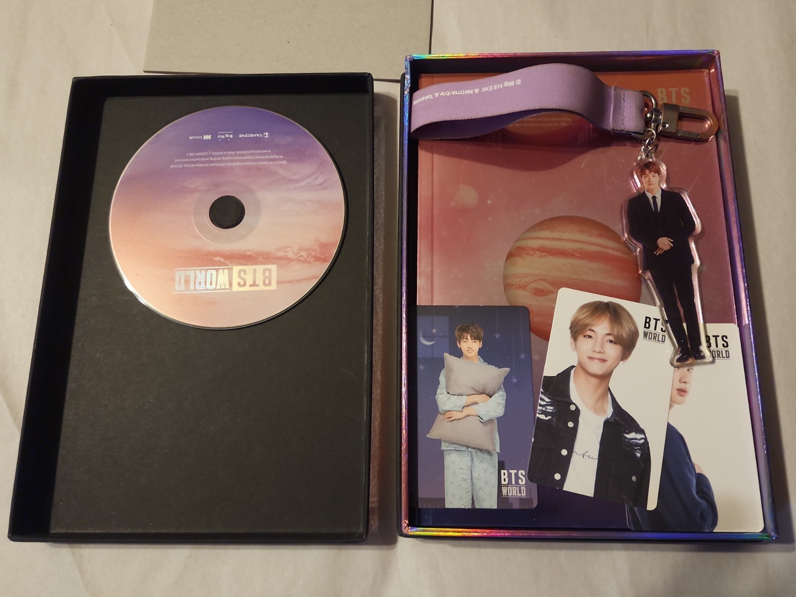 BTS World Album Incomplete With Keychain Added BTS World Album Incomplete With Keychain Added
