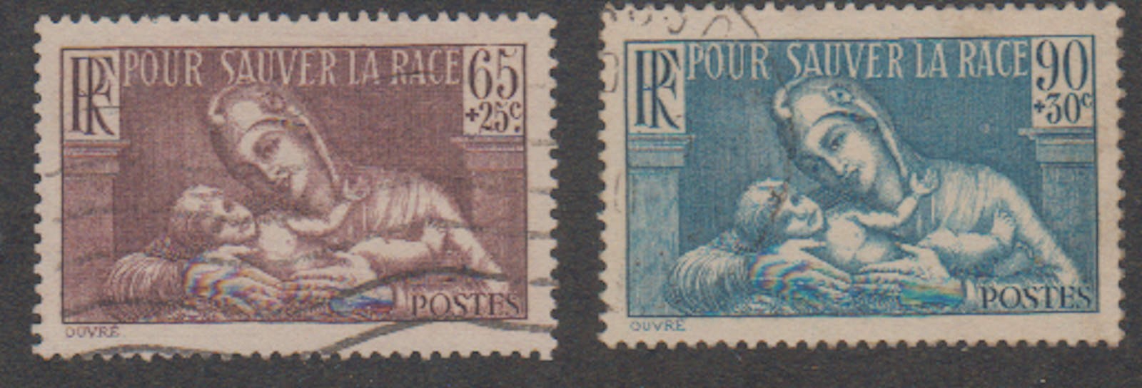 France - 1937-39 - SC B64-65 - Used - Complete set