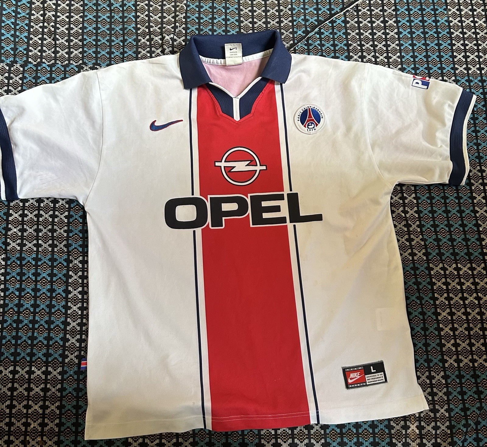 Vintage 1997-98 Nike PSG Away (Authentic) Football Jersey Size L