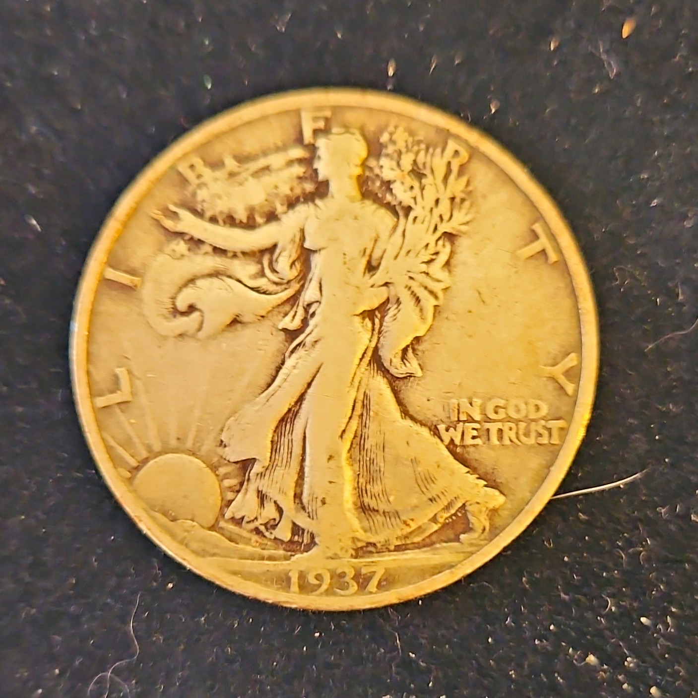 1937 Liberty Walking Half Dollar 50C Philadelphia Business Strike 90% Silver 1937 Liberty Walking Half Dollar 50C Philadelphia Business Strike 90% Silver